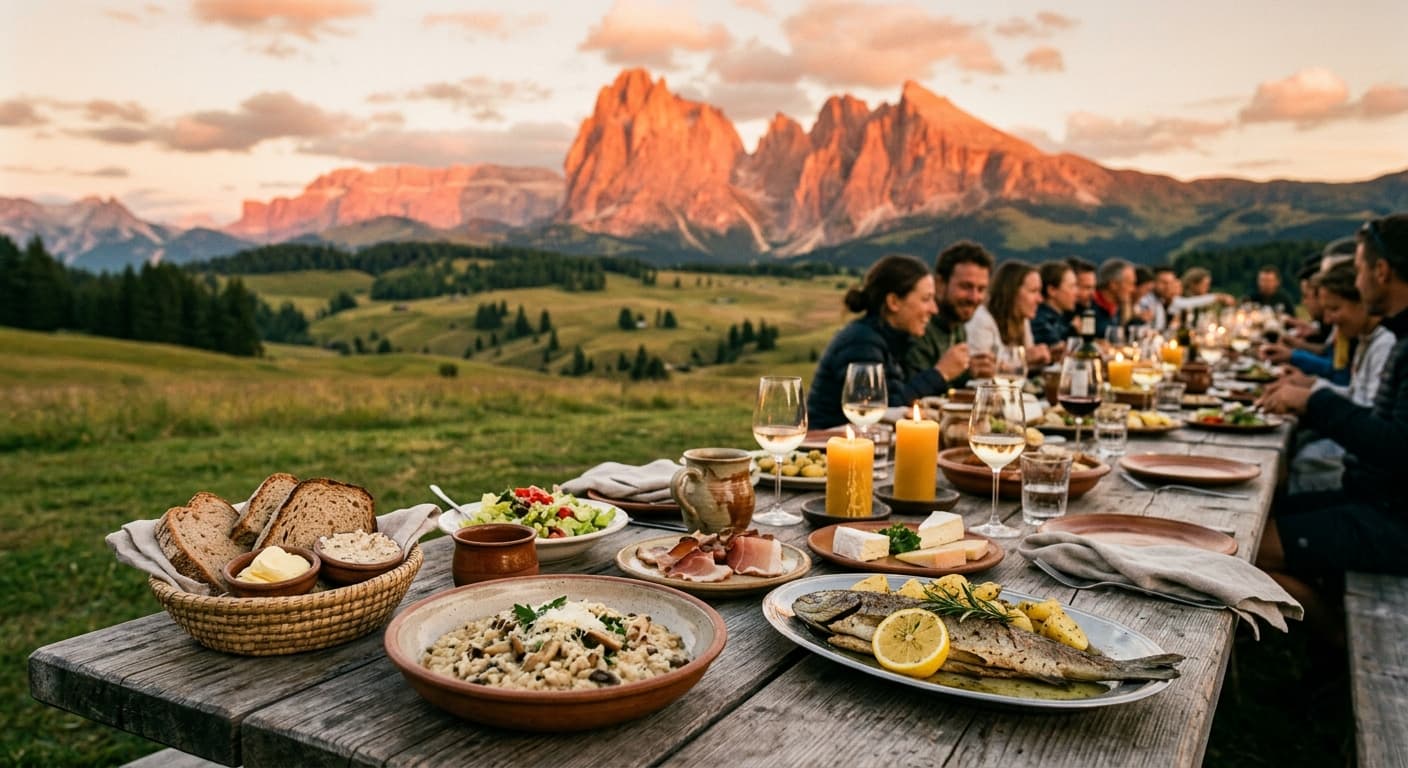 Cena del Montanaro - Menu gourmet con vista panoramica
