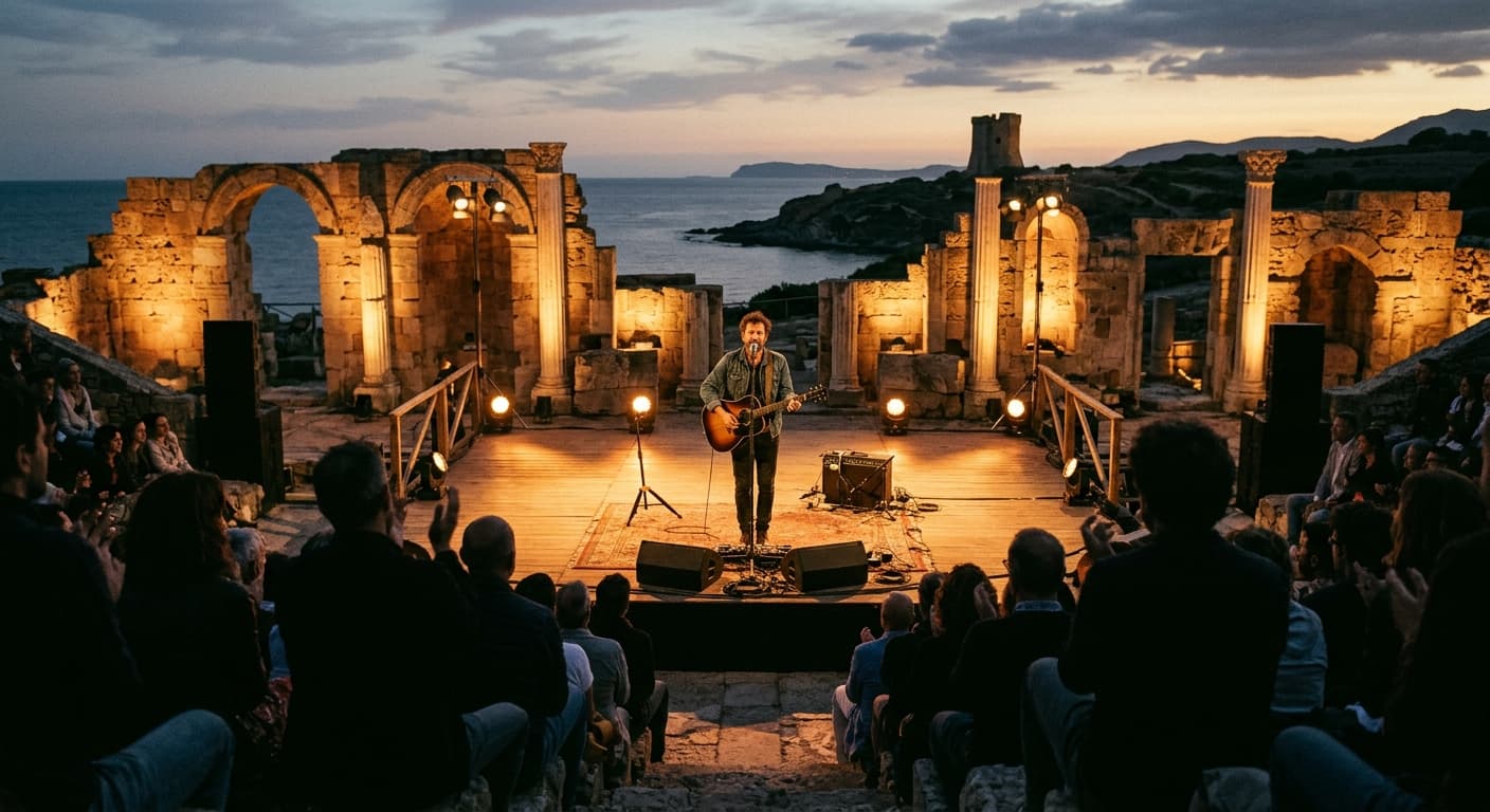 Cristiano De André in concerto a Tharros