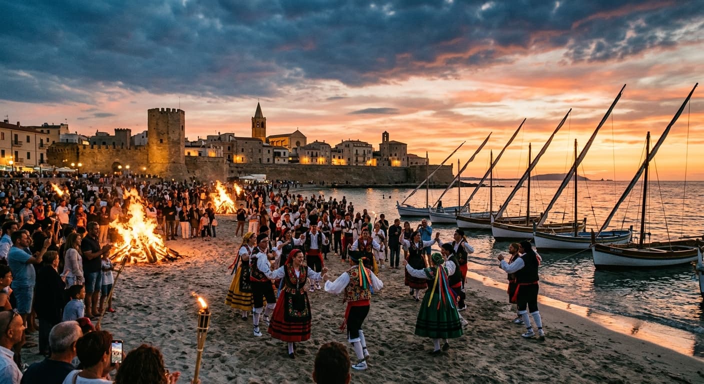 Focs de Sant Joan ad Alghero