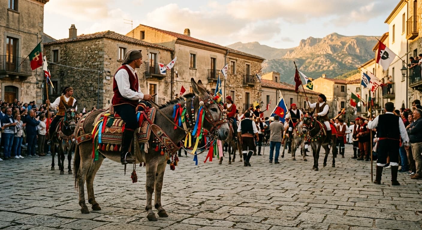 Palio degli Asinelli a Ollolai
