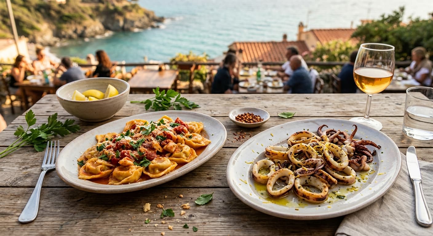 Tortelli & Calamari in Ecofesta