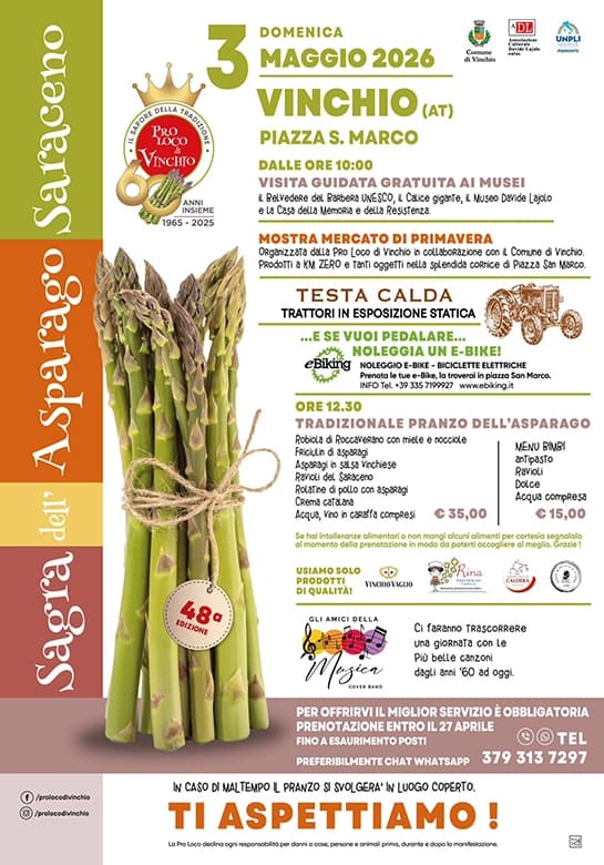 Sagra dell&rsquo;Asparago Saraceno di Vinchio