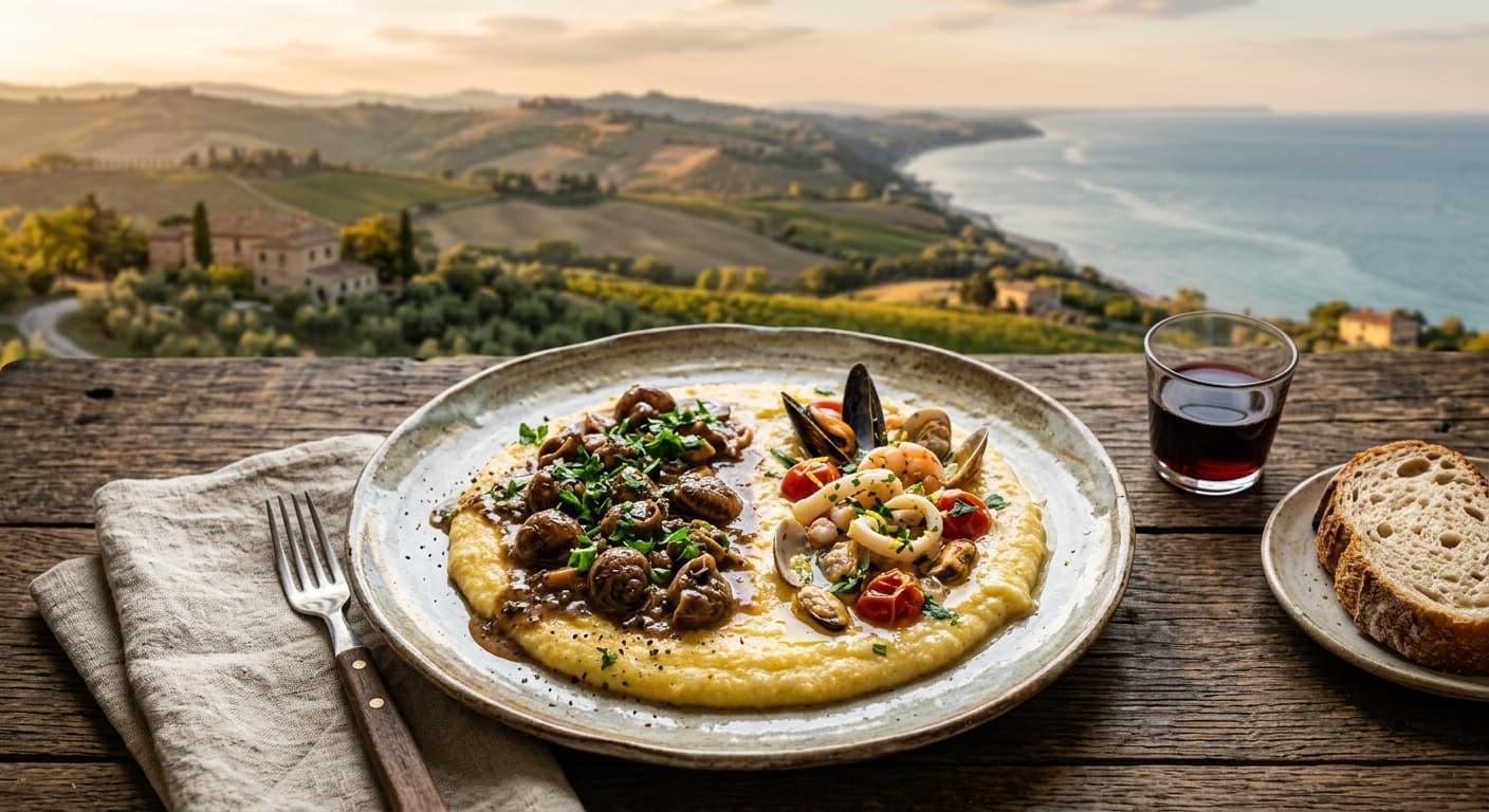 Sagra della polenta con le lumache o ai frutti di mare