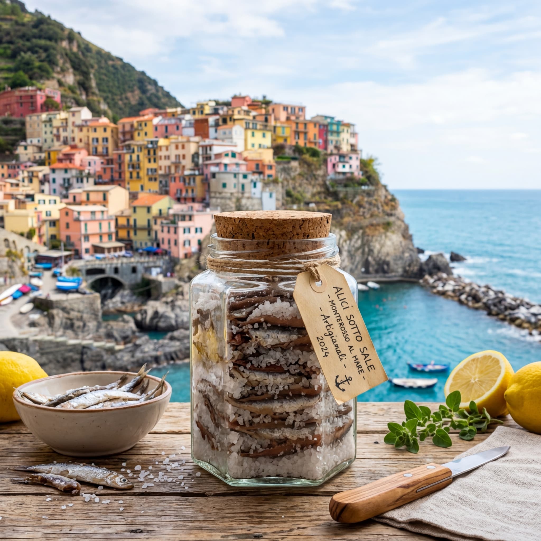Acciughe sotto sale di Monterosso