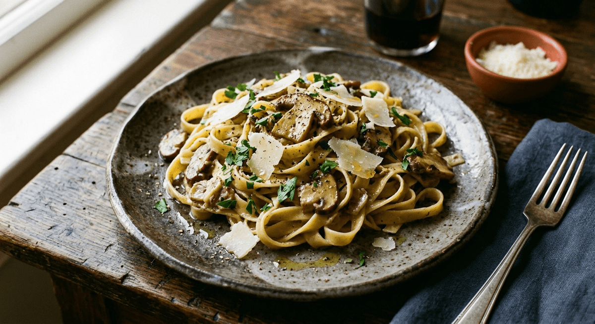 Fettuccine ai funghi porcini