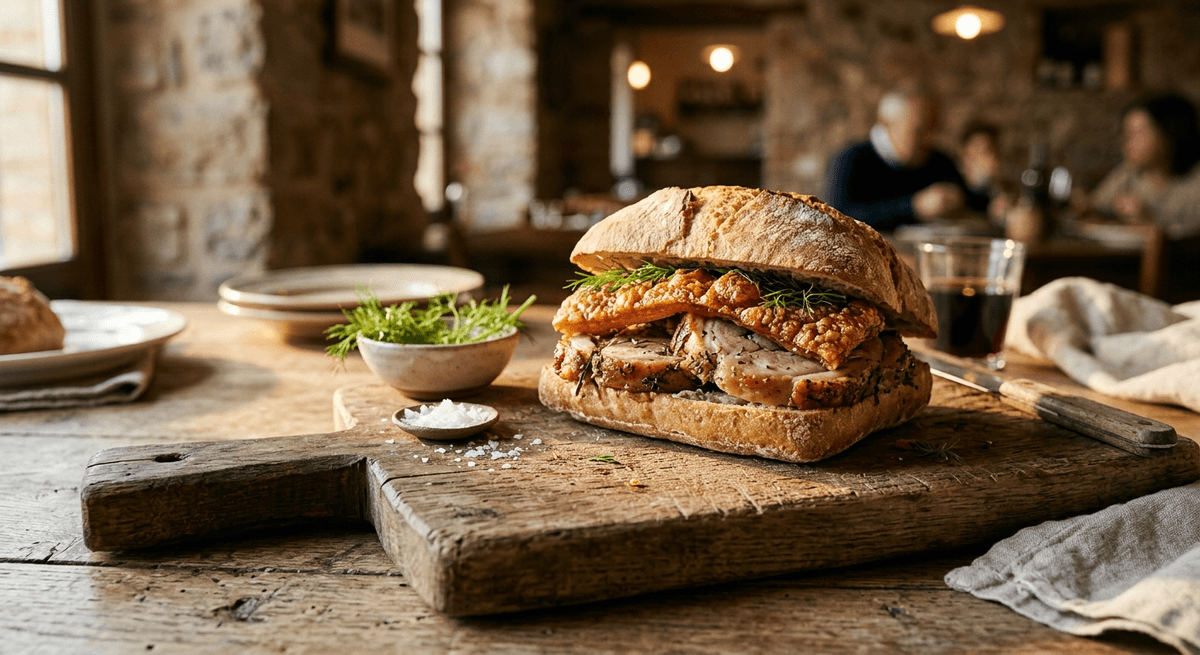 Porchetta nel panino