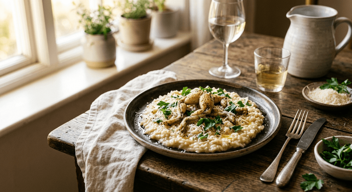 Risotto con le rane