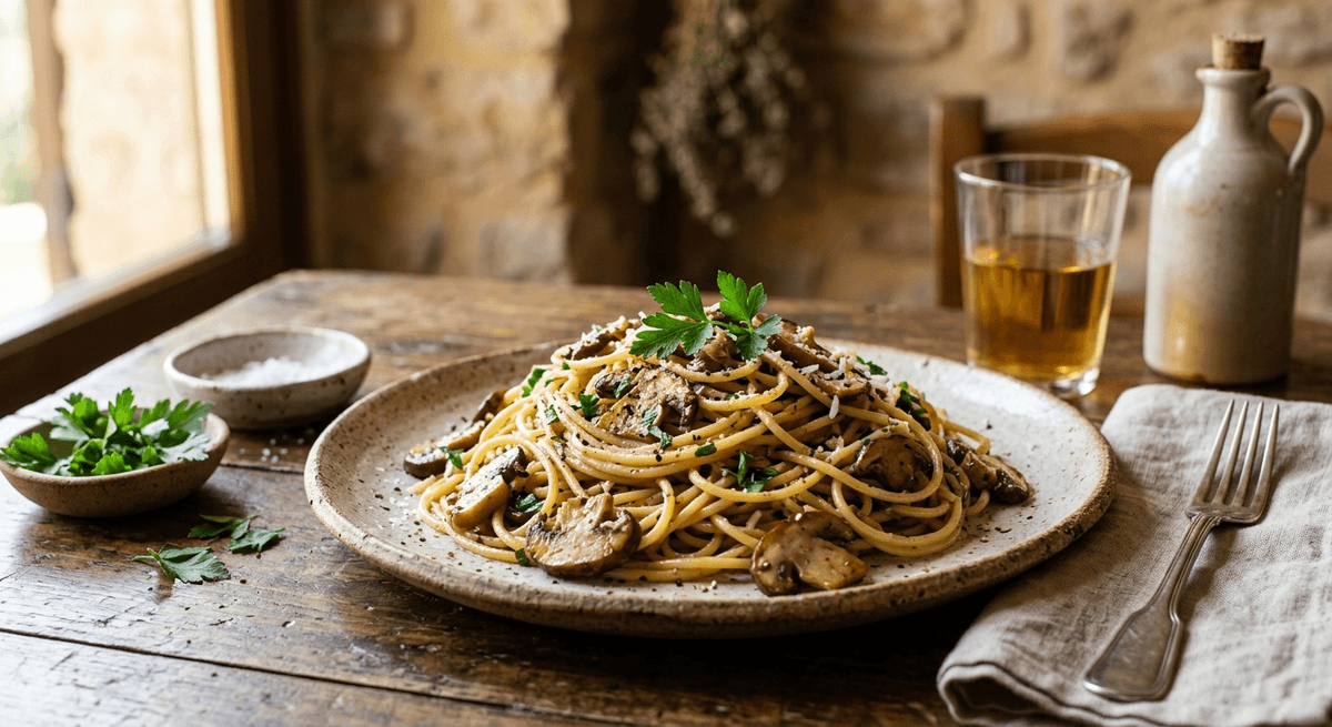 Spaghetti ai funghi porcini