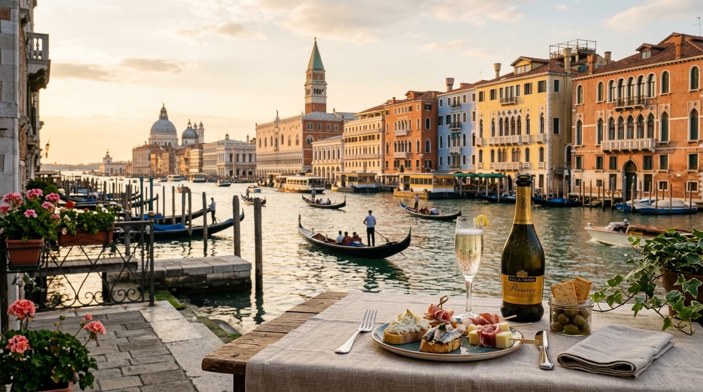 Prosecco, radicchio e laguna